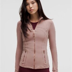 Lululemon Athletica Define Jacket Twilight Rose/Rose Gold Zip Sz 8 EUC